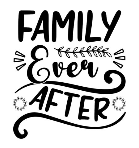 Modèle de t-shirt "Family ever after