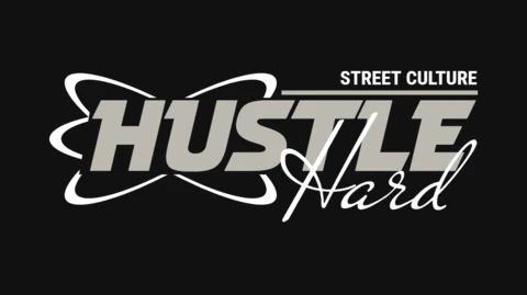 Urban Hustle Hard Motivations-Straßenbekleidung T-Shirt Design Vorlage