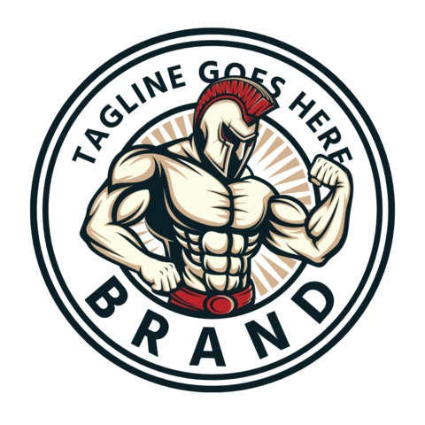 Spartan Fitness Logo Design Template