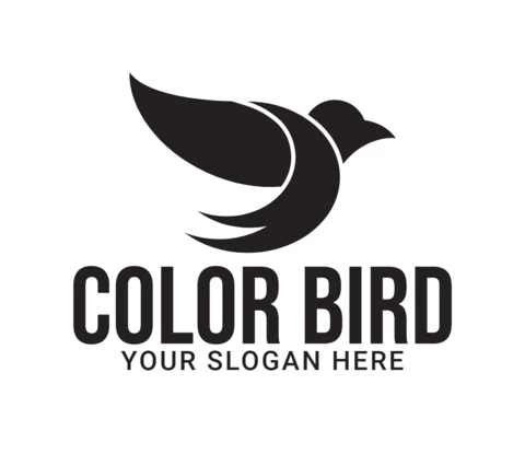 Flying Bird Logo Design Template