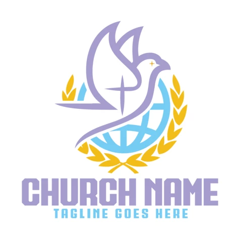 Church Christian Logo Design Template