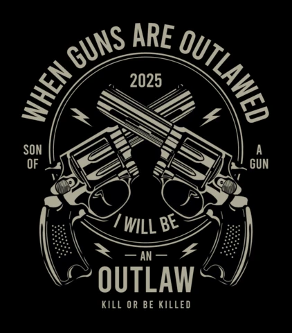 Outlaw T-shirt Design Template