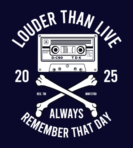 Louder Than Live T-shirt Design Template