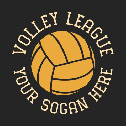 Volleyball League Sport Logo Design Template