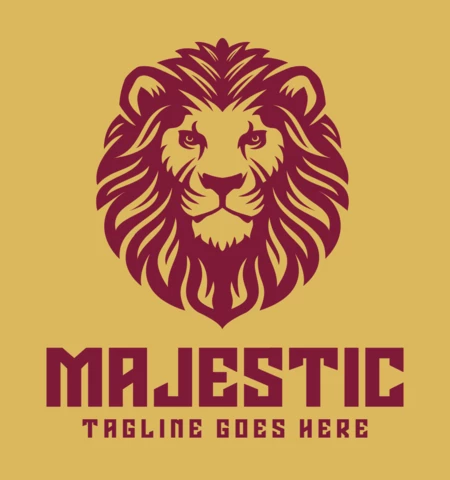 Majestic Lion Logo Design Template
