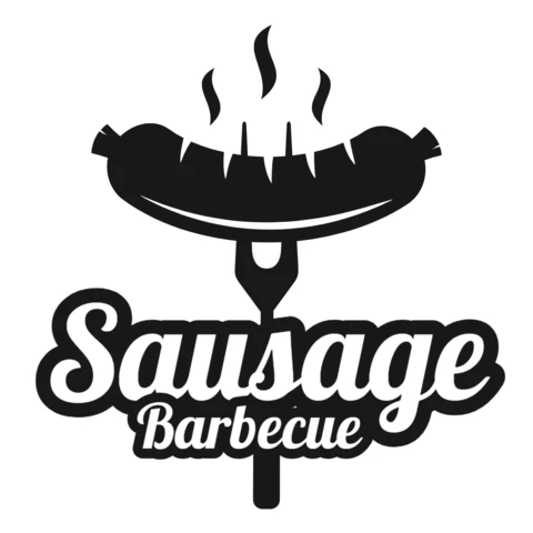 Sausage Barbecue Logo Design Template