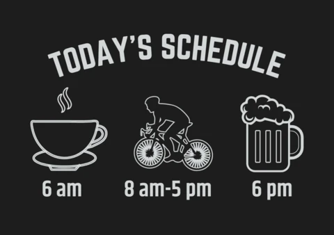 Bicycle Lover T-shirt Design Template
