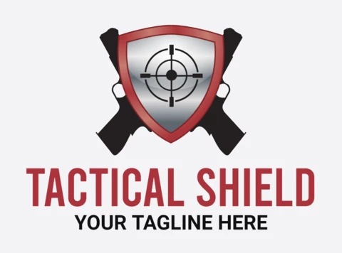 Tactical Shield Logo Design Template