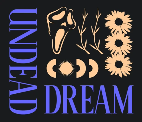 Undead Dream Graphic Design Template for Apparel