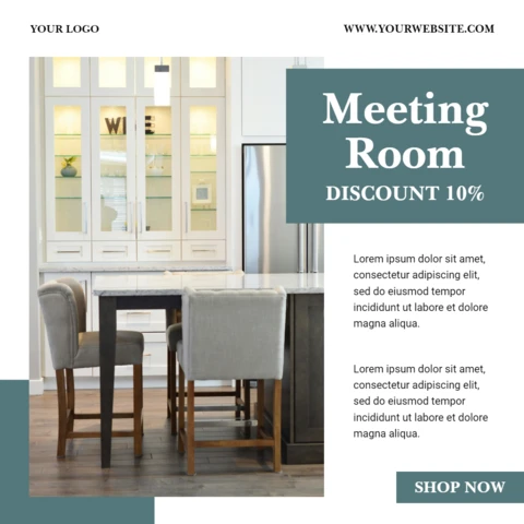 Modern Two-Tone Commercial Instagram Post Design Template