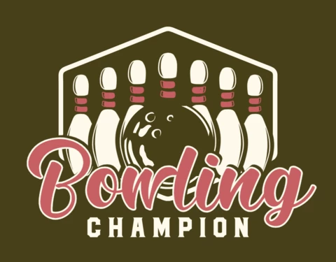 Bowling Champion Logo Design Template