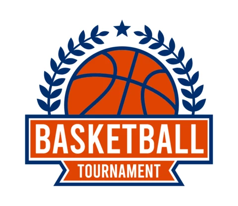 Basketball Tournament Championship Sports Logo Design Template