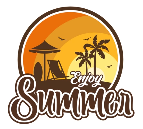 Plantilla de diseño del logotipo de Time to Summer