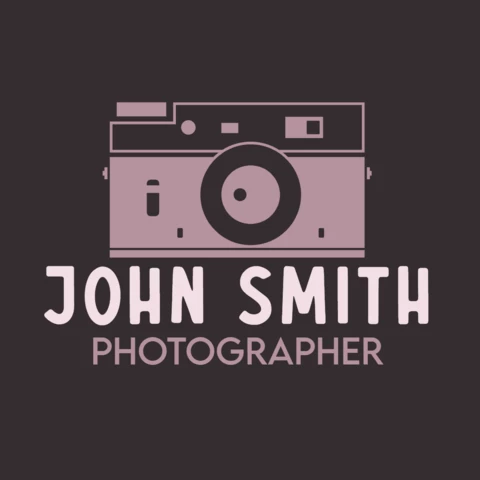 Personal Photographer Brand Logo Template Design