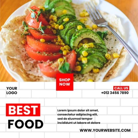Impactful Metro Style Marketing Social Media Post Design Template