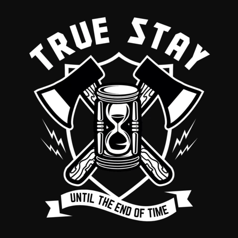 Stay True Axe T-Shirt Design Template