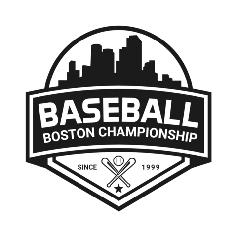 Beyzbol Boston Şampiyonası spor logosu tasarım şablonu
