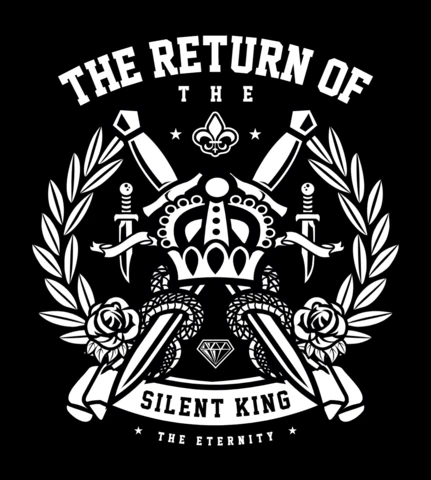 The Return of The Silent King T-Shirt Design Template