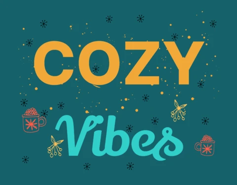 Cozy Vibes T-shirt Design Template