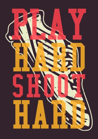 Football Shoes Vintage T-shirt Design Template