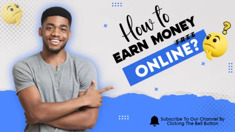 Blue Businessman How to Earn Money Online YouTube Thumbnail