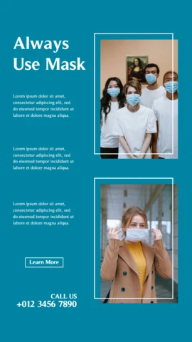 Impactful Health Care Instagram Story Post Design Template