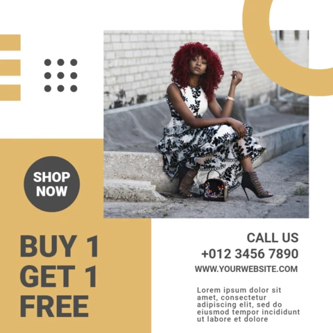Commercial Women Fashion Instagram Post Design Template