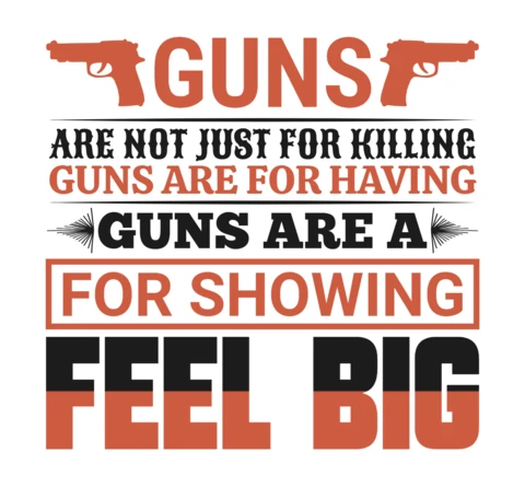 Modèle de conception typographique audacieuse : art de la citation sur le thème des armes à feu