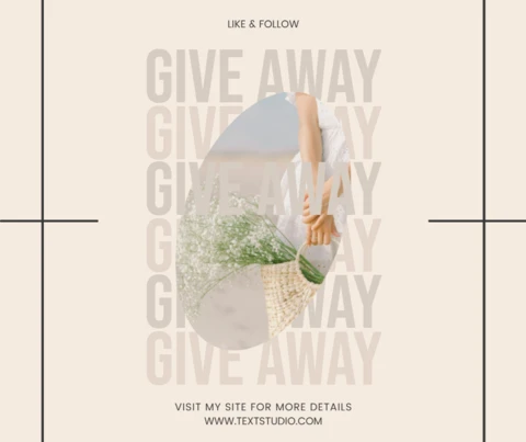 Giveaway Promotion Post Design Template