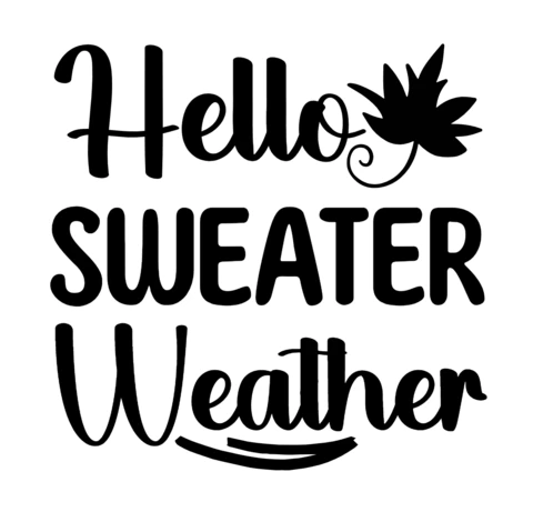 Hola suéter tiempo plantilla de diseño de camiseta