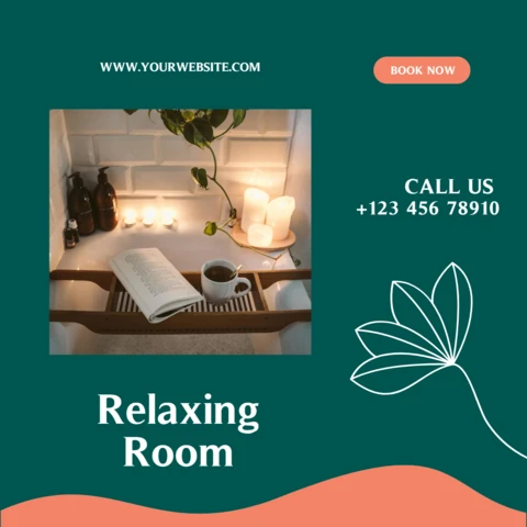 Cute Floral Advertising Social Media Post Design Template