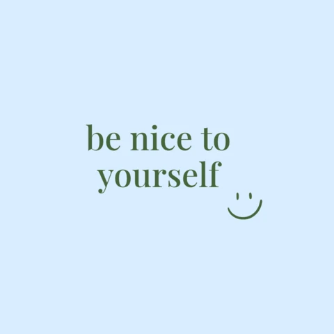 Be Nice to Yourself Quote Instagram Post Design Template