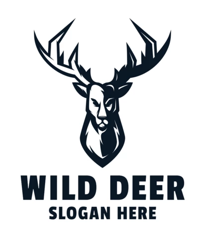 Deer Mascot Logo Design Template
