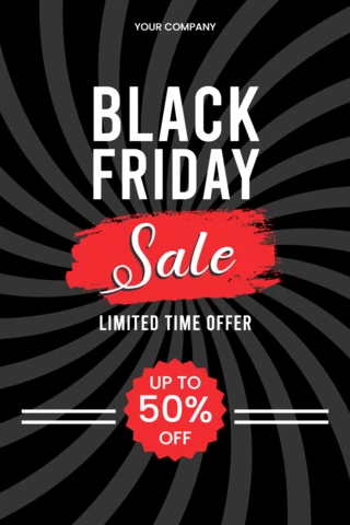 Dynamisch Black Friday verkoopontwerp sjabloon voor promotionele flyers