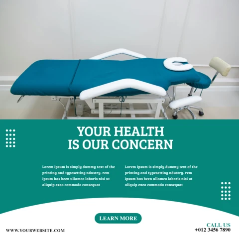 Medical Care Promotional Social Media Post Design Template