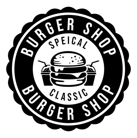 Burger Shop Logo Design Template