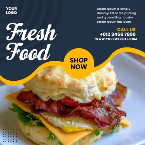 Punchy Visual Commercial Instagram Post Design Template