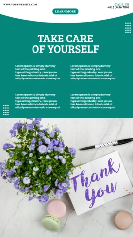 Medical Promotional Leaflet Instagram Story Post Design Template