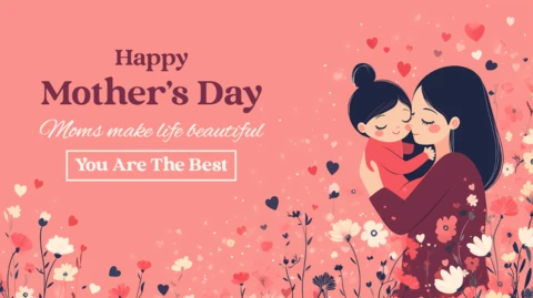 Happy Mother's Day Floral Design Template – Celebrate Moms with Love