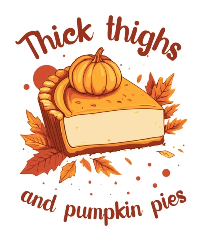 Pumpkin Pie Design Template for Fall Apparel