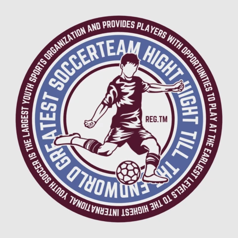 Mann spielt fußball t-shirt design vorlage