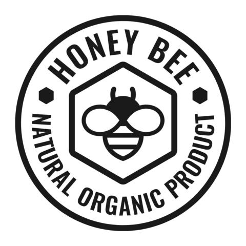 Modello di logo per il miele biologico naturale
