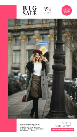 Big Sale Offer Instagram Story Post Design Template
