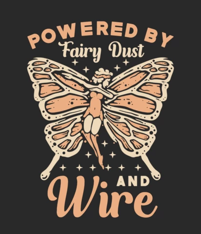 Modèle de conception de t-shirt vintage papillon volant