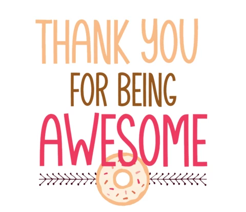 Small Business Thank You For Being Awesome Template Design