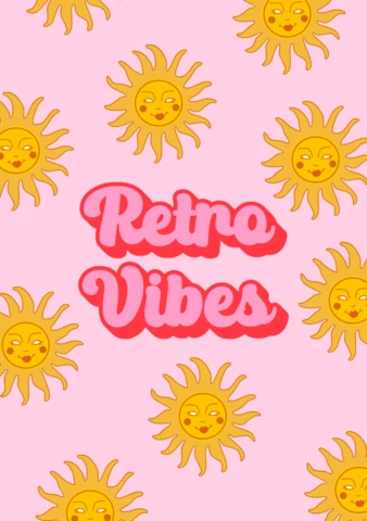 Retro Vibes 70s Design Poster