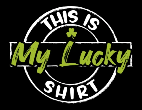 Mon modèle de design de t-shirt chanceux pour les vêtements de la Saint-Patrick.