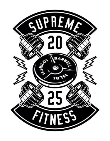 Plantilla de diseño de camiseta de gimnasio Supreme