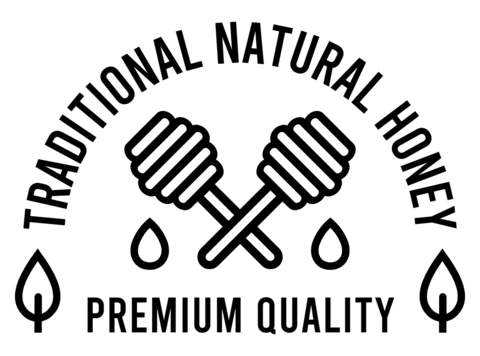 Natural Honey Logo Design Template