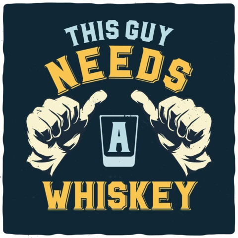 Need Whiskey Vintage T-shirt Design Template